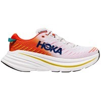Tenis Hoka BONDI X Running Blanco Naranja Hombre