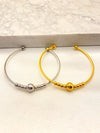 Pulsera Cordon Balines Acero
