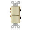 APAGADOR DECORA DOBLE 3VIAS UNIPOLAR 15A 120/277 MARFI
