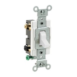 APAGADOR DOBLE POLO 15A 277V BLANCO