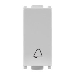 BOTON PULSADOR PARA TIMBRE CAMPANA 10A 127V GRIS