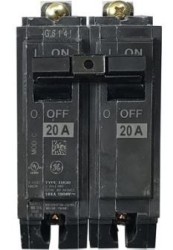 BREAKER THQB 2 X 20A 120/240V GE