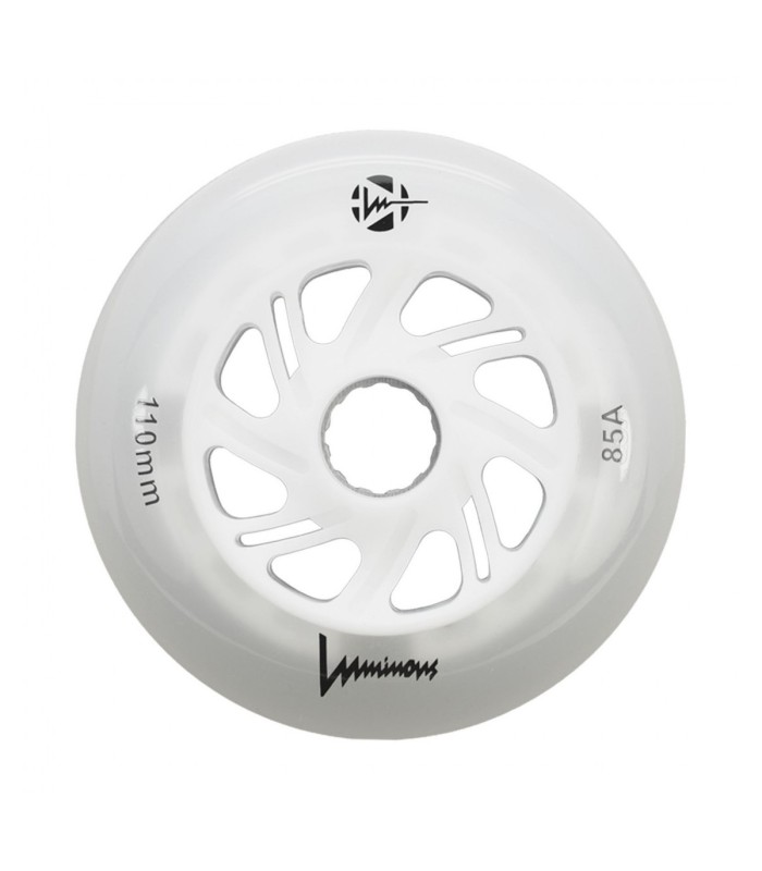 Ruedas LUMINOUS LED White/Glow - 110mm/85a