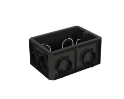 CAJA 2 X 4 KO 3/4 1/2 NEGRA POLIFLEX
