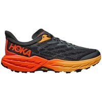 Tenis Hoka Trail Running SPEEDGOAT 5 WIDE Negro Naranja Hombre