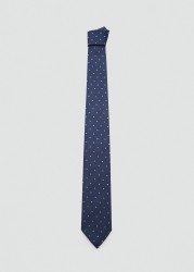 Corbata 100% seda de mora lunares