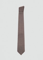 Corbata seda diseño geométrico