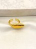 Anillo Retro Oval Acero