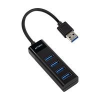 HUB ACTECK PORT X 3 DH425 / USB A / 4 PUERTOS USB 3.0 / 30 CM / NEGRO / AC-934664 ACTECK AC-934664