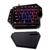 TECLADO GAMER BALAM RUSH DOMINATE GK540 / ALAMBRICO USB / ILUMINACION RGB / MULTIMEDIA / MECANICO A UNA MANO / ESPA