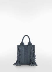 Bolso piel flecos