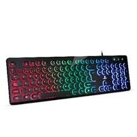 TECLADO BROBOTIX ALAMBRICO USB, RGB, TECLAS CIRCULARES, NEGRO BROBOTIX 963098