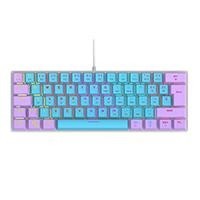 TECLADO MECANICO 60 OCELOT CREATORS COLOR WAY AZUL CON MORADO, TIPO DE SWITCH AZUL OCELOT GAMING CANDY BLUE 60-OC