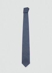 Corbata seda diseño geométrico