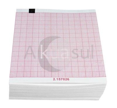 Papel para Electrocardiografo Schiller 2.157026 Plegable 80mm X21M – 1 Paquete