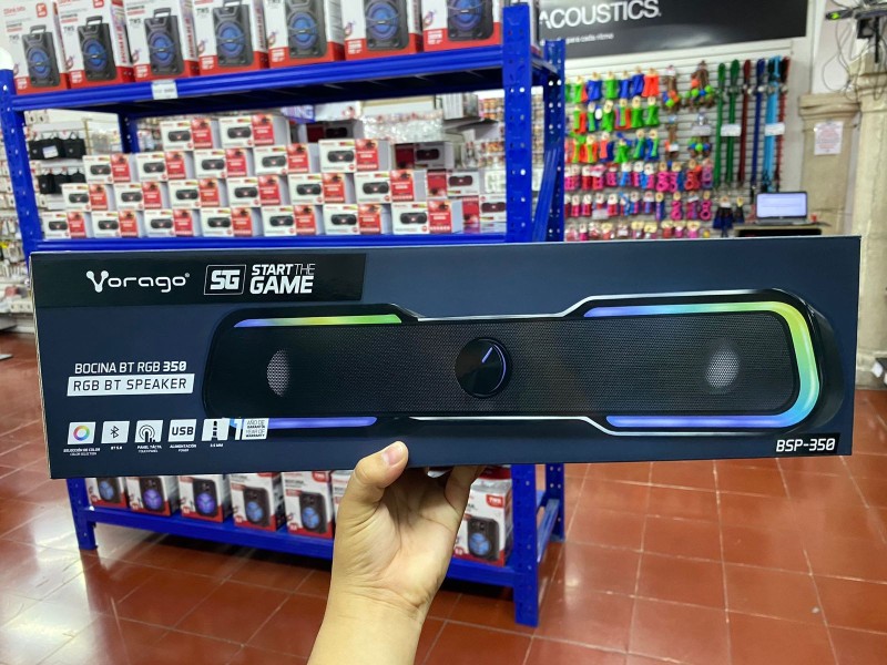 BARRA DE SONIDO VORAGO STG NEGRO RGB BSP350