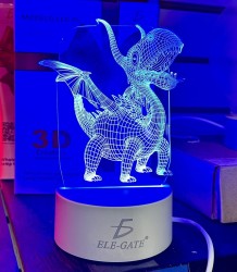 LAMPARA 3D CON DISEÑOS VARIADOS