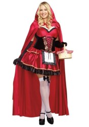 Disfraz para mujer talla extra pequeña de color rojo