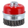 Carda de copa alambre trenzado 4" SW-32030203 Fumetax