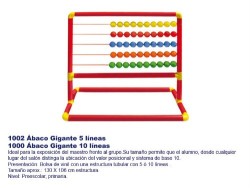 Ábaco Gigante 5 líneas 1002