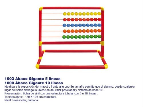 Ábaco Gigante 5 líneas 1002