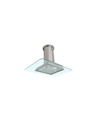 Campana Sanaire Cristal Central Hera-090 Gris Metalico