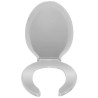 Asiento para baño alargado gris perla