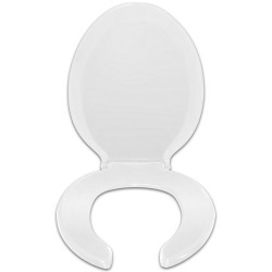 Asiento para baño alargado blanco