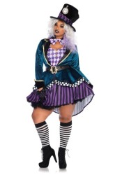 Disfraz de Sombrerero Loco encantador talla extra