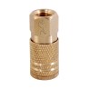 Cople rápido tipo "M" latón hembra 2124 Lion Tools