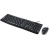 TECLADO / MOUSE LOGITECH MK200 NEGRO ALAMBRICOS MULTIMEDIA / OPTICO USB PC LOGITECH 920-002716