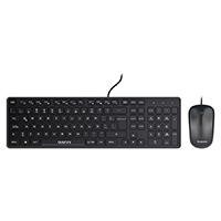 KIT TECLADO Y MOUSE OPTICO QUARONI ALAMBRICO COLOR NEGRO QUARONI KAQ01
