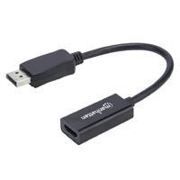 ADAPTADOR DISPLAYPORT,MANHATTAN,151634, M A HDMI H, CABLE 15CM 1080P MANHATTAN 151634