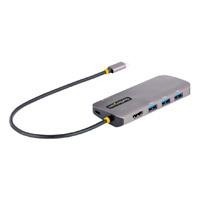 DOCKING STATION - ADAPTADOR MULTIPUERTOS USB C, HDMI DE 4K Y 60HZ, HUB USB-A 3.2 DE 3 PUERTOS DE 5GBPS, PD DE 100W, GBE - START