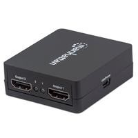 VIDEO SPLITTER,MANHATTAN,207652, HDMI 1080P, 1 IN:2 OUT, ALIMENTADO POR USB MANHATTAN 207652