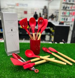 JUEGO DE 11 UTENSILIOS CON SOPORTE