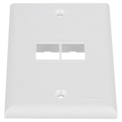 Placa de Pared Panduit NK2FNWH, Keystone, 2 Ptos, Blanco Mate