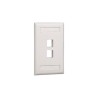 Placa de Pared Panduit NK2FWHY, Vertical, Blanco, 2 Puertos