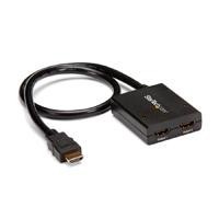 SPLITTER HDMI DE 2 PUERTOS - DIVISOR DE VIDEO HDMI DE 2 PUERTOS - SPLITTER HDMI 4K 30HZ DE 2X1 ALIMENTADO POR USB - STARTECH.CO