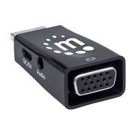 CONVERTIDOR VIDEO,MANHATTAN,151542, HDMI A SVGA+AUDIO, MICRO, BL MANHATTAN 151542