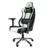 SILLA GAMER XBOX BY TECH ZONE ELITE SX-00G4 / KOSKIN DE ALTA RESISTENCIA Y PERFILES EN VELOUR / BLANCO CON NEGRO / RECLINABLE 9