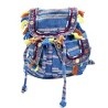 Back Pack con tela tipo jerga y flecos