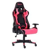 SILLA GAMER OCELOT / COLOR MAGENTA CON NEGRO / DESCANSA BRAZOS AJUSTABLES / RECLINABLE 90-155 GRADOS / SOPORTA HASTA 150KG OCEL