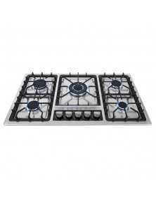 Parrilla de gas empotrable de 5 quemadores de acero inoxidable 5Q-ES-87 Marca Supra