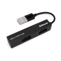 HUB BROBOTIX USB-A V2.0 DE 4 PUERTOS, SMALL, COLOR NEGRO BROBOTIX 497677