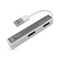 HUB BROBOTIX USB-A V2.0 DE 4 PUERTOS, SMALL, COLOR PLATA BROBOTIX 180727-5