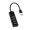 HUB ACTECK PORT X 2 DH420 / USB A / 4 PUERTOS USB 2.0 / 30 CM / NEGRO / AC-934671 ACTECK AC-934671