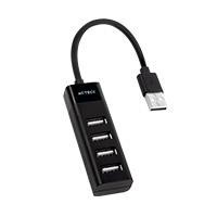 HUB ACTECK PORT X 2 DH420 / USB A / 4 PUERTOS USB 2.0 / 30 CM / NEGRO / AC-934671 ACTECK AC-934671
