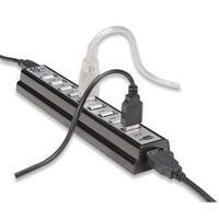 HUB USB,MANHATTAN,161572, V2.0 10 PTOS CON FUENTE MANHATTAN 161572