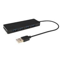 ADAPTADOR MULTIPUERTO GHIA HUB USB 2.0 DE 4 PUERTOS COLOR NEGRO GHIA ADAP-19